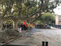 Dos identificats en la concentració davant del Parlament