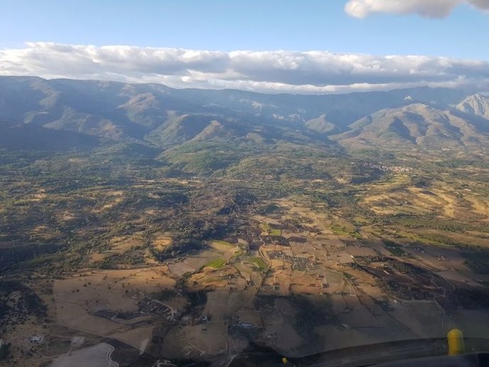 Incendio en Villanueva de la Vera
