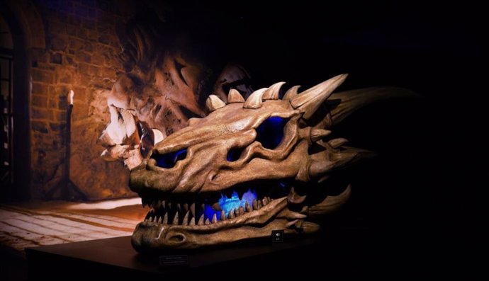 Calavera de dragón en la Exposición de Juego de Tronos