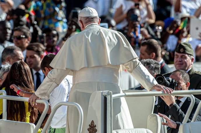 September 11, 2019 - Vatican City, vatican: Pope Francis leads General Audience service on 9/11. (CPP/CONTACTO)