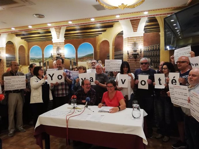 Integrantes de la Plataforma Cívica de La Rioja han pedido reunirse con Pedro Sánchez para pedir que se forme gobierno y evitar la repetición de las elecciones.