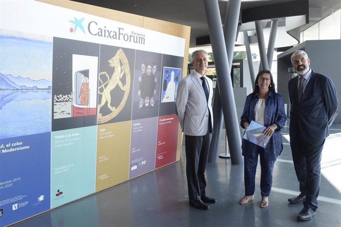 Elisa Durán, Ignasi Miró y Ricardo Alfós, de CaixaForum.