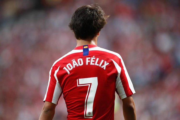 Joao Felix of Atletico de Madrid during the spanish league, La Liga, football match played between Atletico de Madrid and SD Eibar at Wanda Metropolitano Stadium on September 01, 2019.