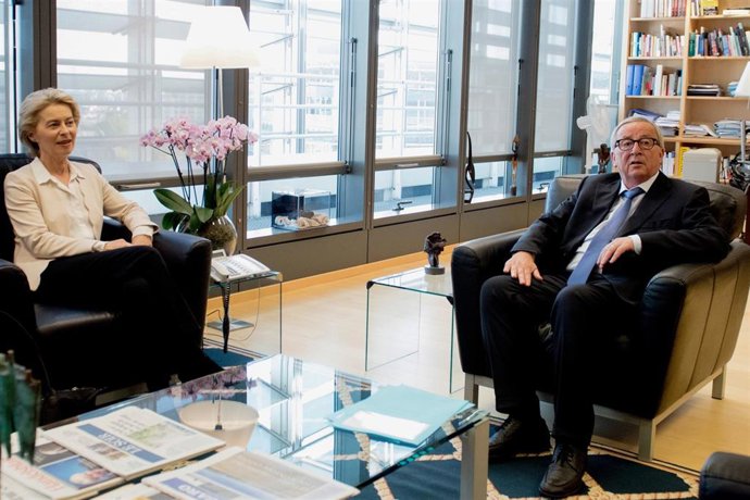 Ursula Von der Leyen y Jean-Claude Juncker
