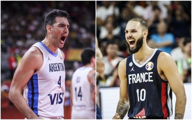Scola (Argentina) y Fournier (Francia)