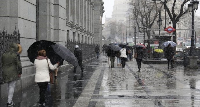 Lluvia en Madrid