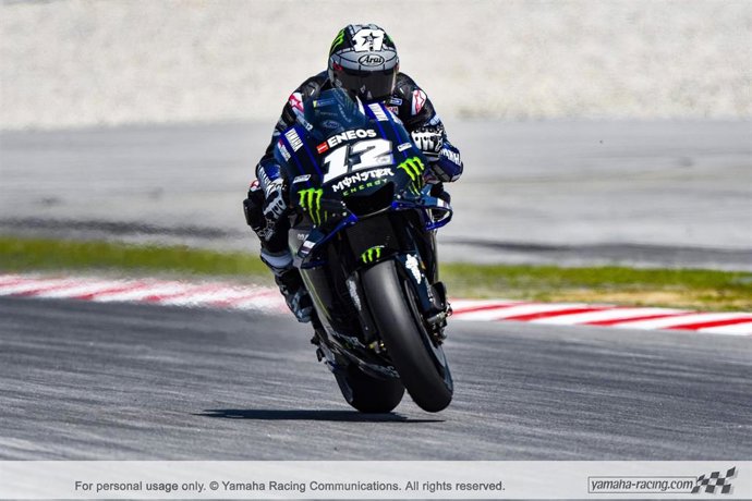 El ploto español Maverick Viñales en los test de Sepang