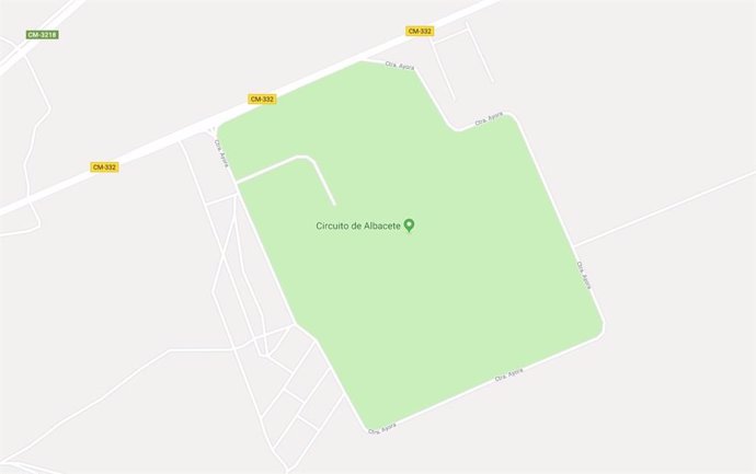 Imagen en Google Maps del circuito de Albacete