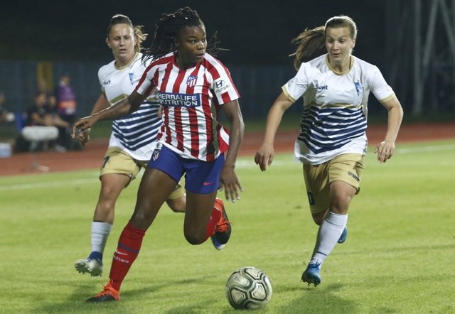 Ludmila Da Silva, en un partido con el Atlético de Madrid.