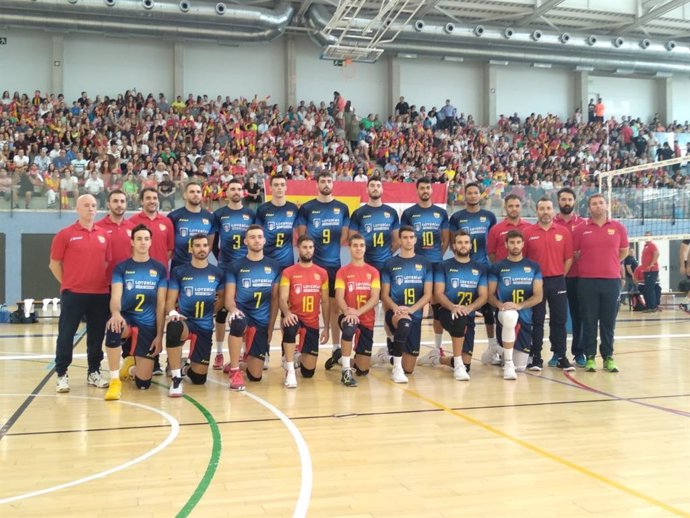 La selección española de voleibol, en la víspera del Campeonato de Europa masculino.