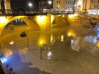 Alcalde de Murcia se muestra preocupado ante la crecida del río Segura a su paso por el municipio
