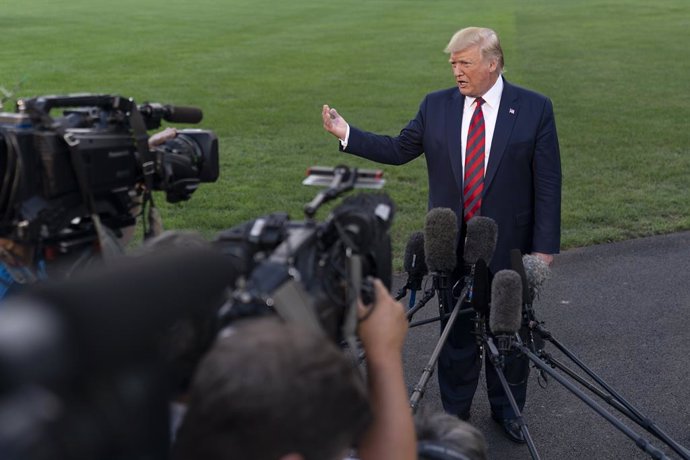Donald Trump durant una roda de premsa
