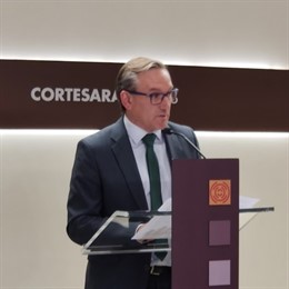 El portavoz del PP de Vertebración del Territorio, Joaquín Juste.