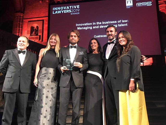 Cuatrecasas recibe el premio a la firma más innovadora de Europa continental de 'FT'