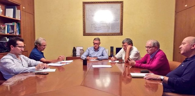 El Gabinete de Crisis del embalse de Santomera se reúne en la Confederación Hidrográfica del Segura