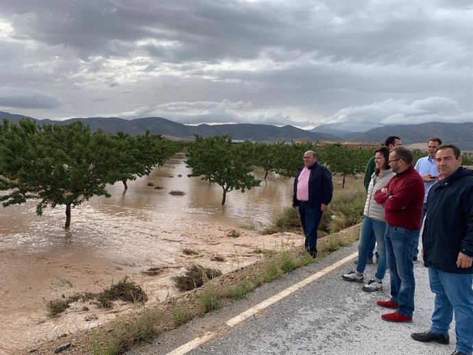 Visita del PP a zonas afectadas por el temporal en el norte de la provincia de Granada
