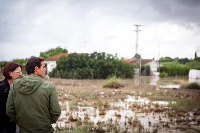 El presidente de Ciudadanos (Cs), Albert Rivera en su visita este viernes a la Región de Murcia