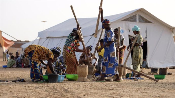 Mujeres desplazadas en Malí