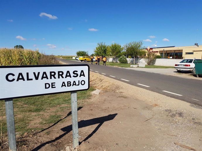 Residencia en Calvarrasa de Abajo donde vivía la mujer desaparecida.