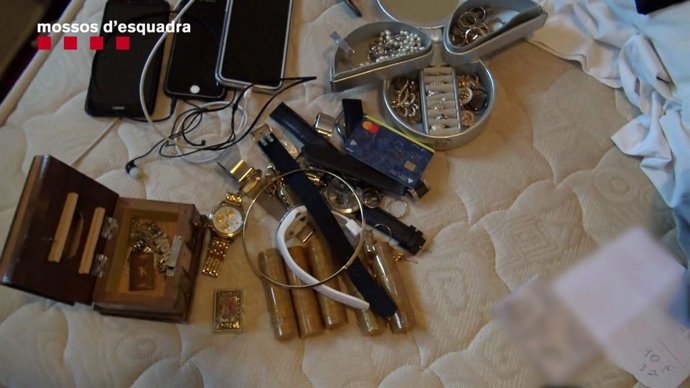 Objectes trobats pels Mossos d'Esquadra