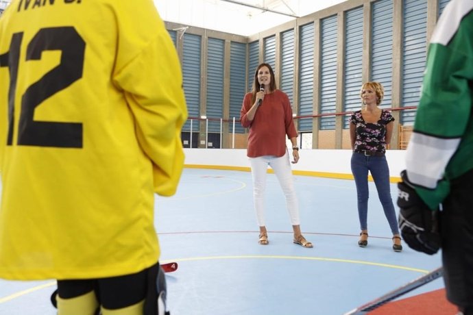 Inauguración de la pista de Hockey de San Juan de Mozarrifar.