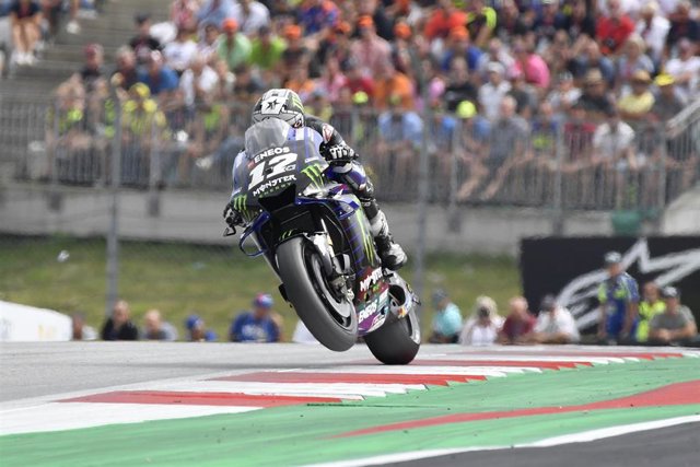 12 VINALES Maverick (Spa) Yamaha Factory Racing , Yamaha, action during MotoGP race of myWorld Motorrad Grand Prix von Osterreich at Red Bull Ring, in Spielberg, from August 9 to 11, 2019 in Austria - Photo Studio Milagro / DPPI