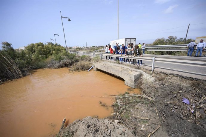 Zonas afectadas por el temporal de Almería