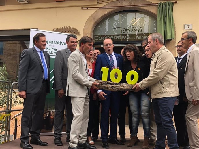 Celebración del centenario de la Cooperativa Agrícula de la Palma d'Ebre (Tarragona)