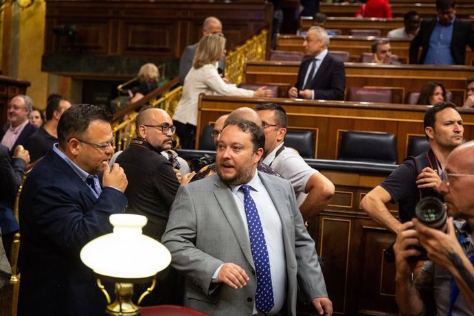 El diputado de Ciudadanos, Rubén Gómez, en el Congreso