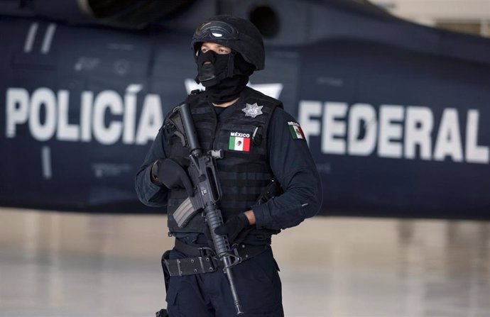 Policía federal en Jalisco, México