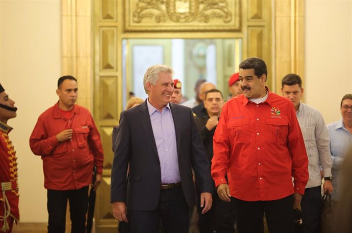 Díaz-Canel y Maduro en Caracas