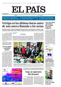 Portada El País 14 de septiembre 2019