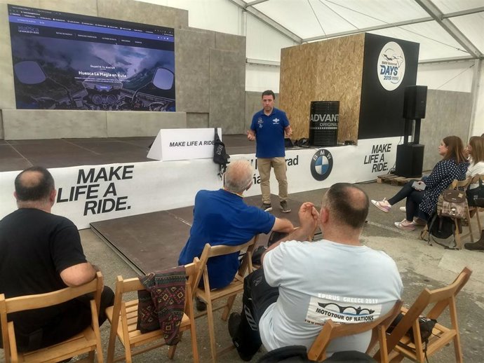 'Huesca La Magia En Ruta' Muestra En Sabiñánigo Los Recursos De La Provincia Para Los Aficionados Al Mototurismo.