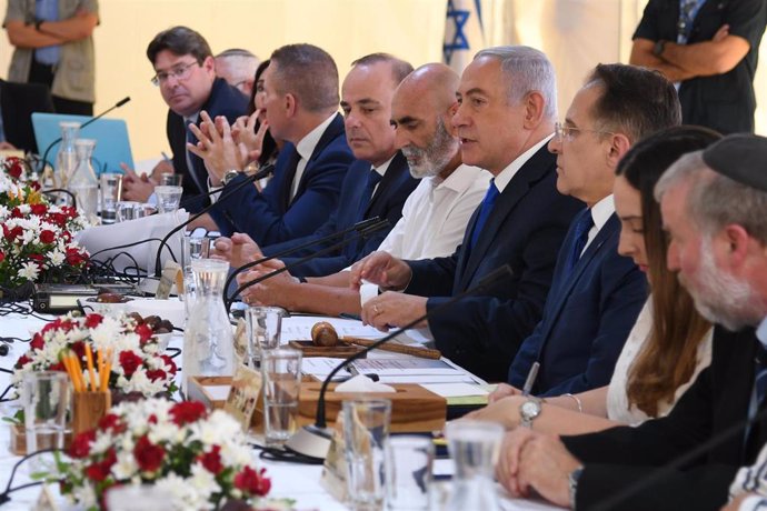 Reunión del Gobierno israelí