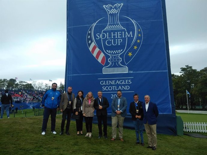 Solheim Cup en Escocia donde la Costa del Sol ha presentado su apuesta por esta competición de golf femenino para albergarla en 2023
