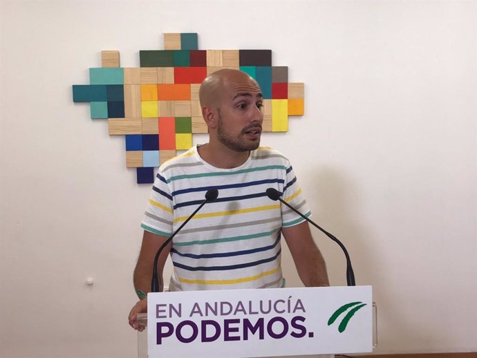 El responsable de la Secretaría Política y de Comunicación de Podemos Andalucía, Pablo Pérez Ganfornina, en una foto de archivo