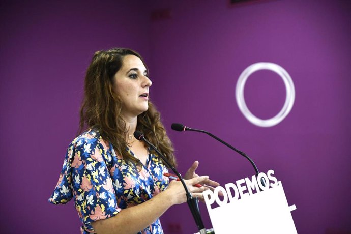 La portavoz de Podemos, Noelia Vera