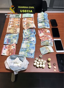 Guardia Civil desmantela en Lorca un punto de venta de droga ambulante