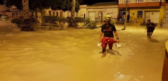 Efectos del temporal en Alicante, de archivo.