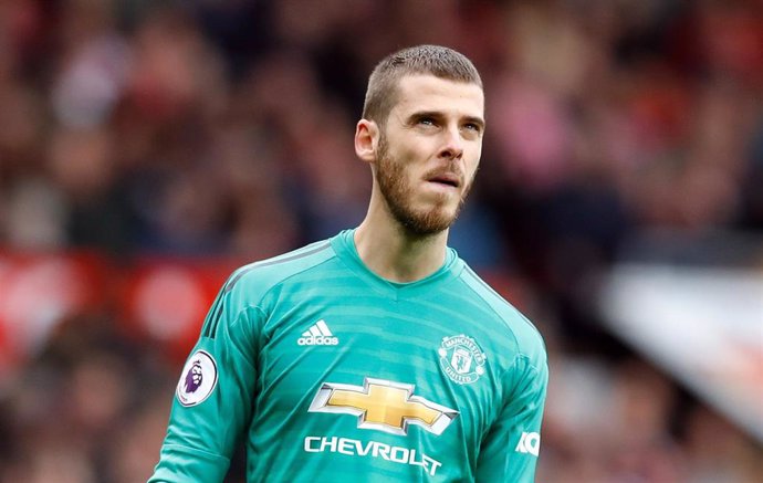28 April 2019, England, Manchester: Manchester United goalkeeper David de Gea during the English Premier League soccer between Manchester United and Chelsea at Old Trafford. Photo: Martin Rickett/PA Wire/dpa