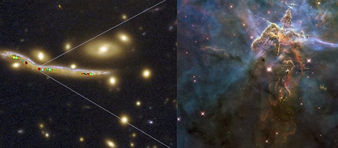 Consiguen distinguir viveros estelares de galaxias distantes