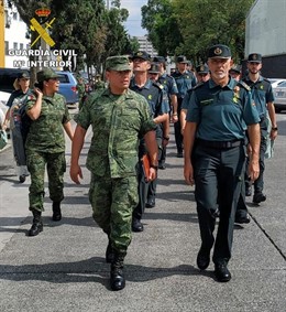 Una delegación de la Guardia Civil participa por primera vez en el desfile del aniversario de la independencia de México
