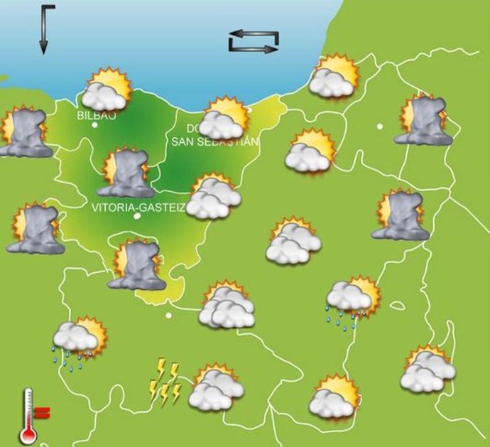 Previsión meteorológica para el 17 de septiembre de 2019.