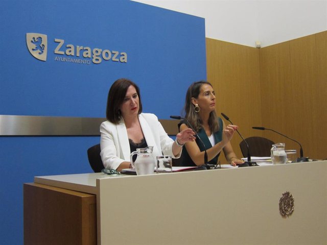 La vicealcaldesa, Sara Fernández, y la consejera municipal deHacienda, María Navarro