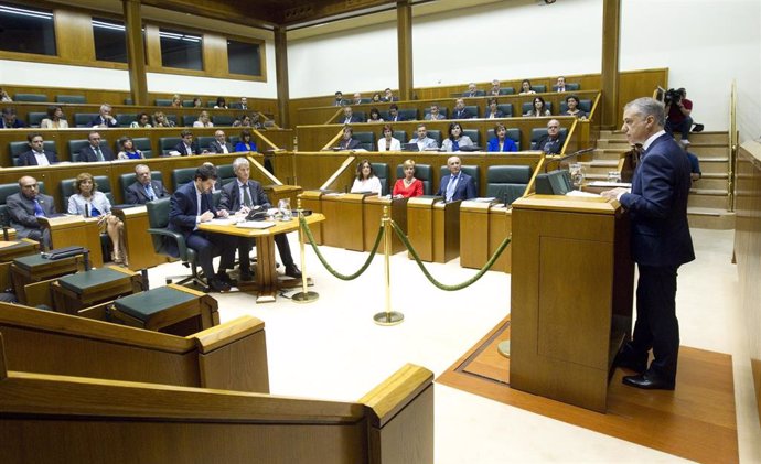 El lehendakari en el Parlamento Vasco