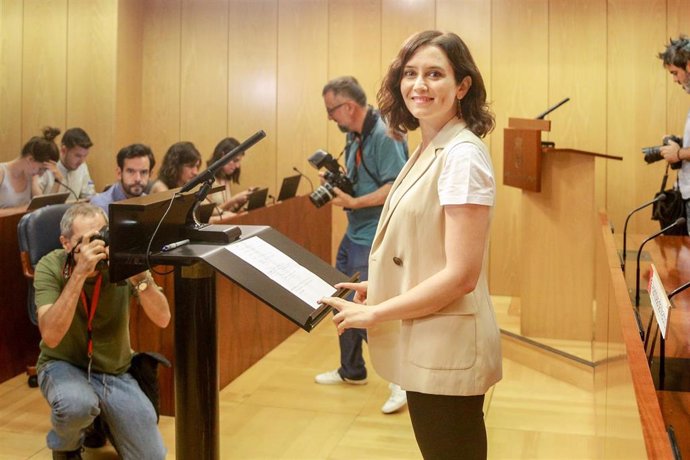 Imagen de recurso de la presidenta de la Comunidad de Madrid, Isabel Díaz Ayuso