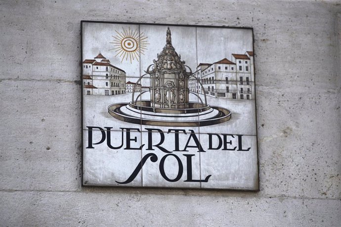 Placa de la Puerta del Sol de Madrid.