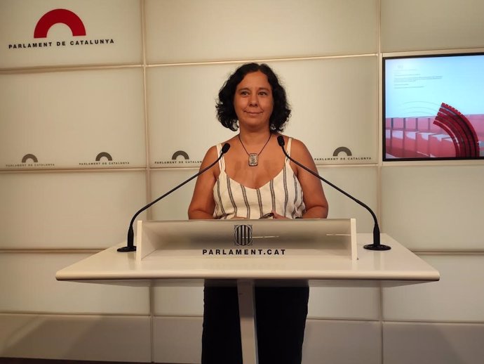 La portaveu dels comuns en el Parlament, Susanna Segvia