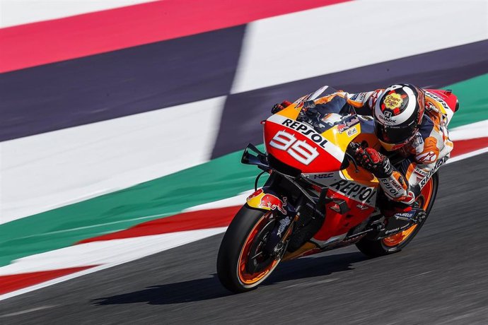 El piloto español de MotoGP Jorge Lorenzo (Repsol Honda) en el GP San Marino 2019