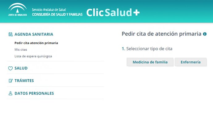 La web 'ClicSalud'.